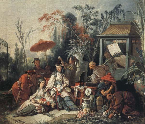 Francois Boucher The Chinese Garden oil painting image